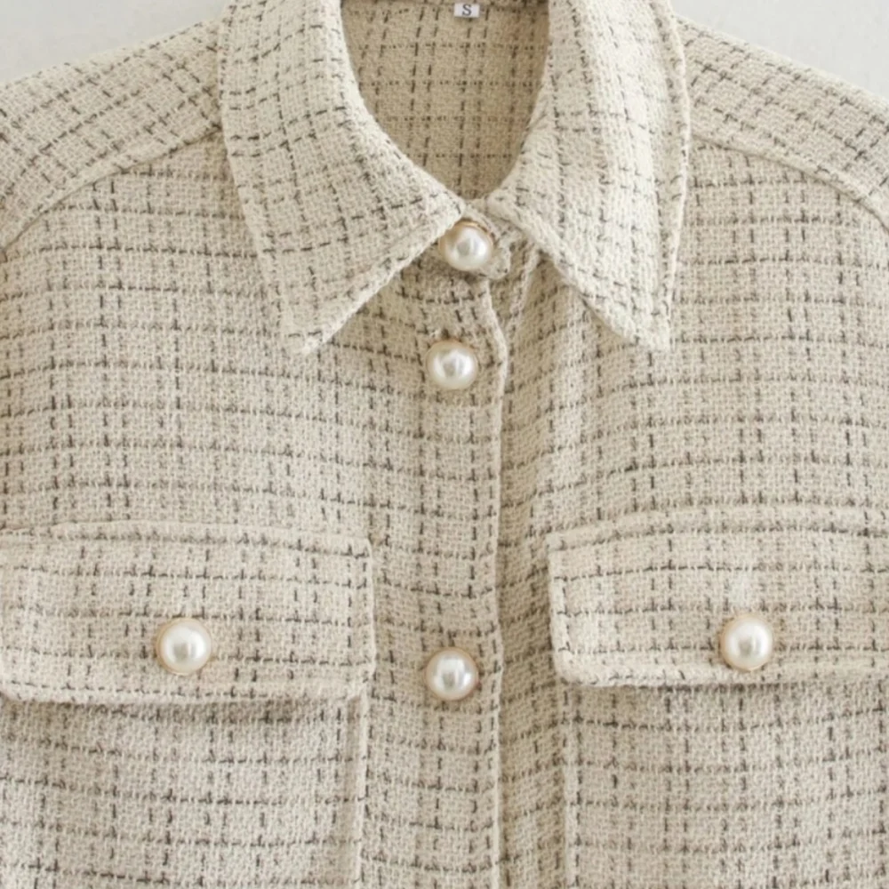 Tweed Designer Inspired Jacket Top - Picture 6 of 7